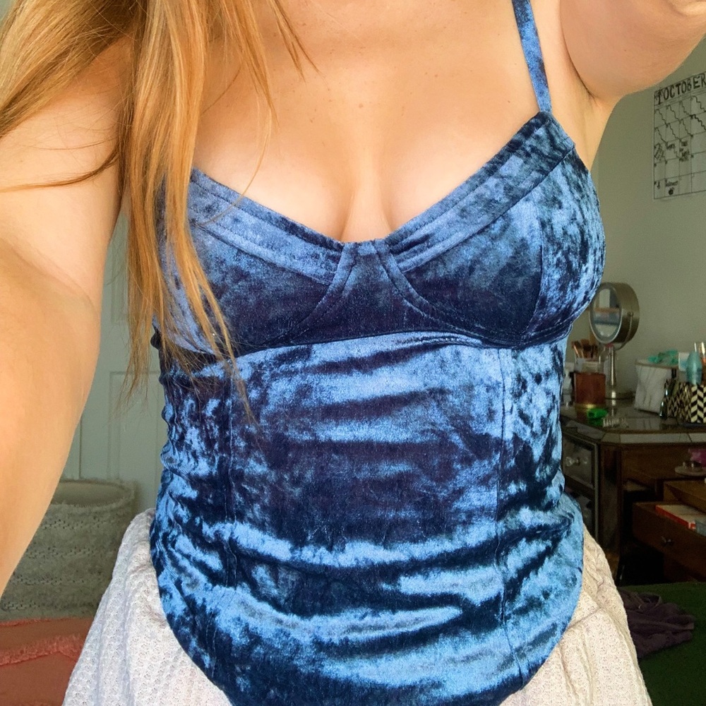 💙🦋blue velvet BODYSUIT🦋💙